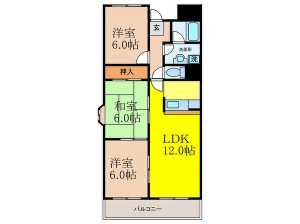 マンション水尾ストリングスの物件間取画像